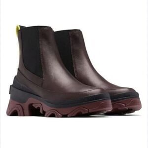 SOREL Womens Brex Waterproof Chelsea Boot New Cinder Black Various Sizes